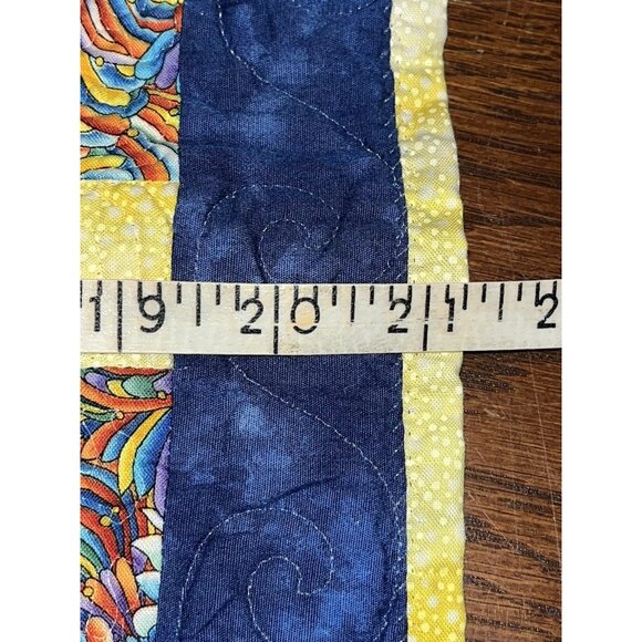 Handmade Quilted Disney Wall Hanging Mickey Minnie Goofy Pluto 21 X 21” READ - Picture 13 of 13